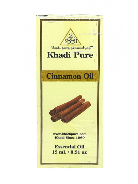 Эфирное масло Корицы, 15 мл, производитель "Кхади"; Khadi Pure Cinnamon 15 ml Essential Oil