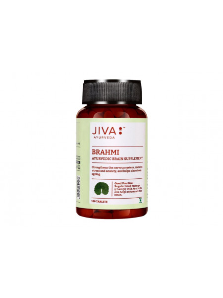 Брахми, 120 таблеток, производитель Джива Аюрведа; Jiva Brahmi 120 Tablet