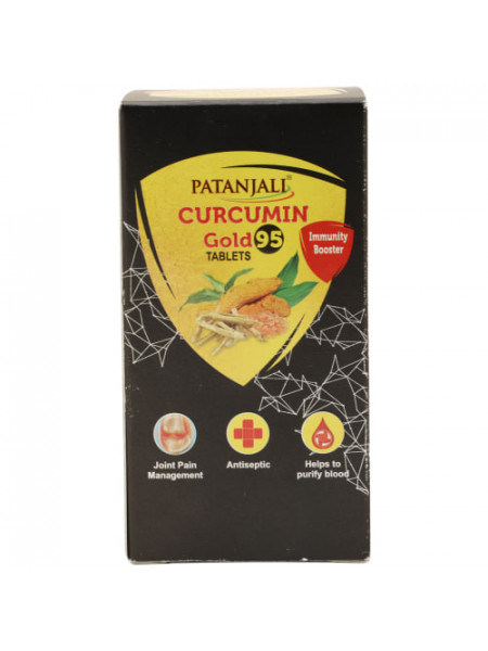 Куркумин Голд 95, 60 таблеток, производитель Патанджали; Patanjali Curcumin Gold 60Tablet 
