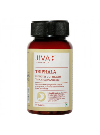 Трифала, 120 таблеток, производитель Джива Аюрведа; Triphala 120 Tablets, Jiva