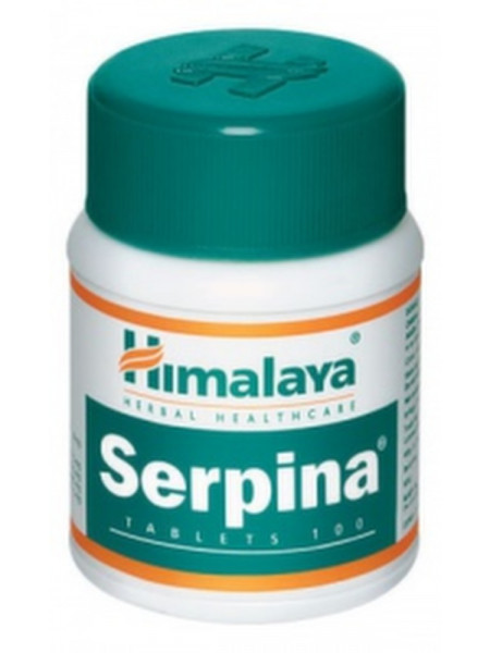 Серпина: для артериального давления, 100 таб., производитель "Хималая", Serpina, 100 tabs., Himalaya