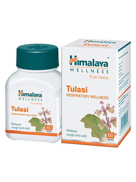 Туласи: помощь при простуде, 60 таб., производитель "Хималая", Tulasi, 60 tabs., Himalaya
