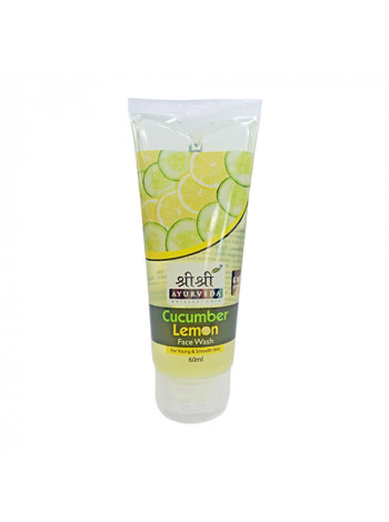 Средство для умывания "Огурец и Лимон", 60 мл, производитель "Шри Шри Аюрведа", Cucumber Lemon Face Wash, 60 ml, Sri Sri Ayurveda