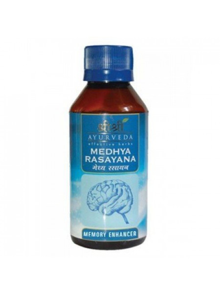 Медхья Расаяна: восстановление нервной системы, 100 мл, производитель "Шри Шри Аюрведа", Medhya Rasayana, 100 ml, Sri Sri Ayurveda