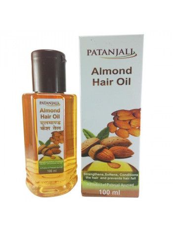 Масло для волос "Миндаль", 100 мл, производитель "Патанджали", Almond Hair Oil, 100 ml, Patanjali