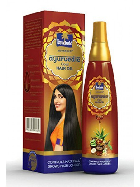 Аюрведическое масло для волос "Голд", 100 мл, производитель "Парашют", Ayurvedic Gold Hair Oil, 100 ml, Parachute