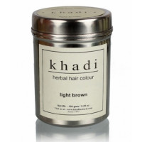 Краска для волос травяная "Cветло-коричневый", 150 г, производитель "Кхади", Herbal Hair Colour, "Light brown",150 g, Khadi