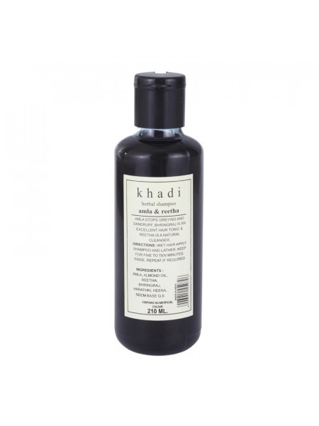 Аюрведический шампунь для волос "Амла и Ритха", 210 мл, производитель "Кхади", Cleanser "Amla & Reetha", 210 ml, Khadi