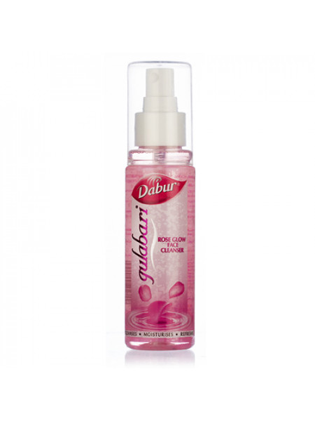 Увлажняющий розовый спрей для лица, 100 мл, производитель "Дабур", Gulabari Rose Glow Face Cleanser, 100 ml, Dabur