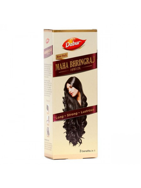 Масло для волос Махабрингарадж, 100 мл, производитель "Дабур", Mahabringaraj Oil, 100 ml, Dabur