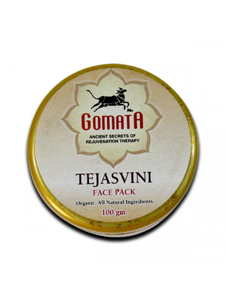 Маска для лица Теджасвини, 100 г, производитель "Гомата", Tejasvini face pack, 100 g, Gomata Products