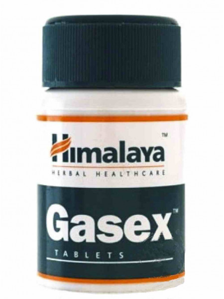 Газекс: для пищеварительной системы, 100 таб., производитель "Хималая", Gasex, 100 tabs., Himalaya