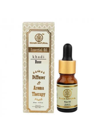 Эфирное масло для ароматерапии "Роза", 10 мл, производитель "Кхади", Essential Oil Rose", Diffuser & Aroma Therapy, 10 ml, Khadi