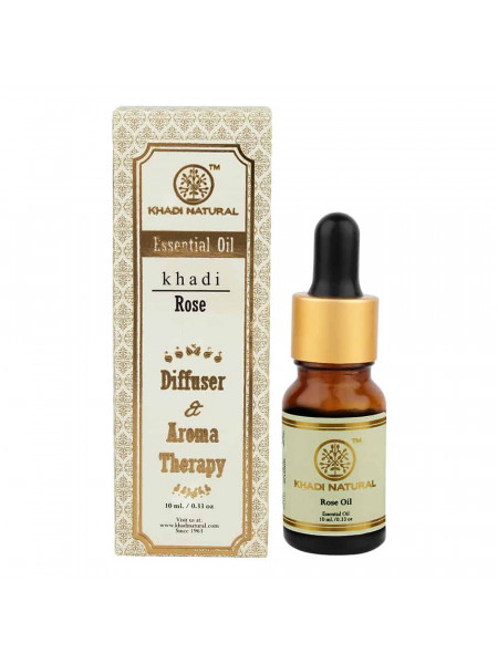 Эфирное масло для ароматерапии "Роза", 10 мл, производитель "Кхади", Essential Oil Rose", Diffuser & Aroma Therapy, 10 ml, Khadi
