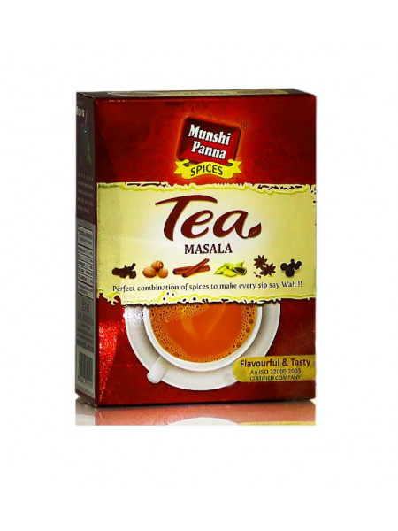 Смесь специй "Чай Масала", 20 г, производитель "Мунши Панна", Tea Masala, 20 g, Munshi Panna