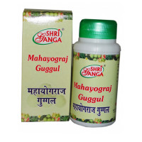 Махайогарадж Гуггул: очищение организма, 50 г, производитель "Шри Ганга", Mahayograj Guggul, 50 g, Sri Ganga Pharmacy
