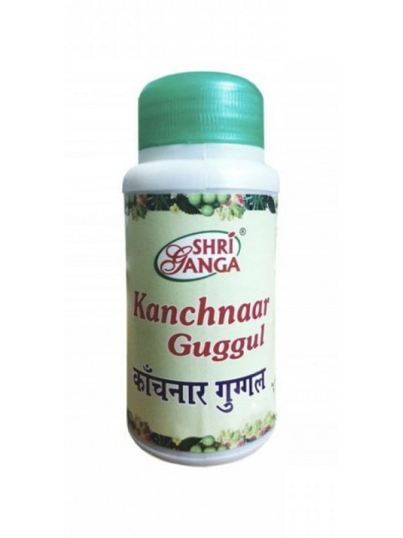 Канчнар Гуггул: очищение лимфатической системы, 100 г, производитель "Шри Ганга", Kanchnar Guggul, 100 g, Sri Ganga Pharmacy