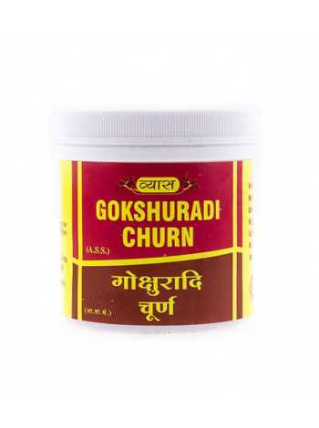 Гокшура Чурна: лечение мочеполовой системы и почек, 100 г, производитель "Вьяс", Gokshura Churna, 100 g, Vyas