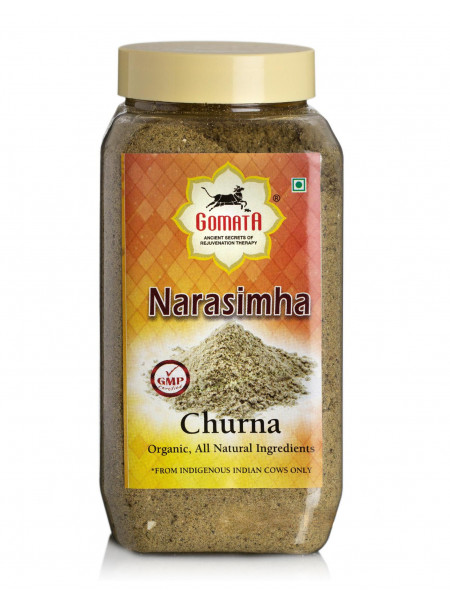 Нарасимха Чурна: для лечения острых и хронических болезней, 300 г, производитель "Гомата", Narasimha Churna, 300 g, Gomata Products