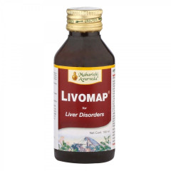 Ливомап: сироп для лечения печени, 200 мл, производитель "Махариши Аюрведа", Livomap Syrop, 200 ml, Maharishi Ayurveda