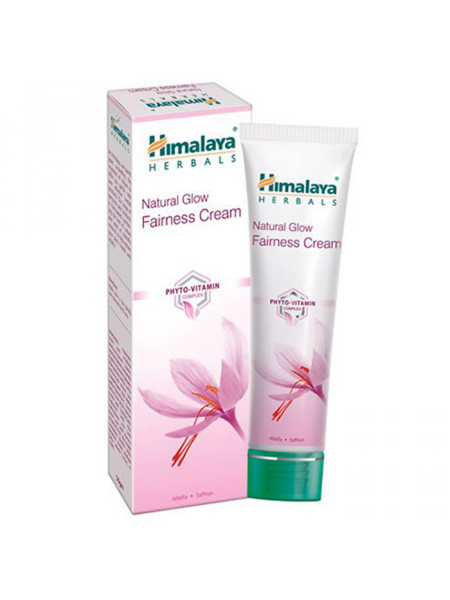 Отбеливающий крем, 50 г, производитель "Хималая", Natural Glow Fairness Cream, 50 g, Himalaya