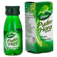 Пудина Хара: от боли в животе, 30 мл, производитель "Дабур", Pudina Hara, 30 ml, Dabur