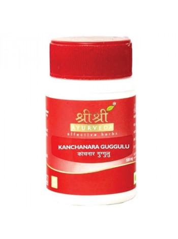 Канчанар Гуггул, 500 мг, 30 таб, производитель "Шри Шри Аюрведа", Kanchanara Guggulu, 500 mg, 30 tabs, Sri Sri Ayurveda