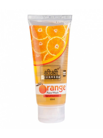 Средство для умывания "Апельсин", 60 мл, производитель "Шри Шри Аюрведа", Orange Face Wash, 60 ml, Sri Sri Ayurveda