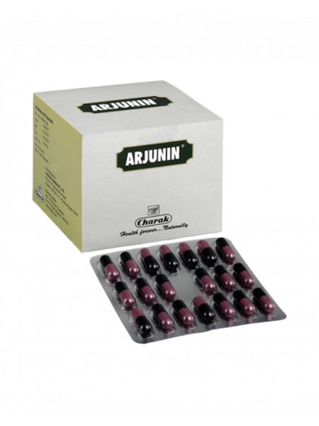 Арджунин, 20 капсул, производитель "Чарак", Arjunin, 20 capsules, Charak