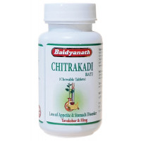 Читракади Вати: улучшает пищеварение, 80 таб., производитель "Байдьянатх", Chitrakadi Bati, 80 tabs., Baidyanath