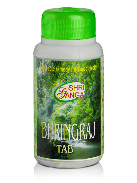 Брингарадж, 200 таб., производитель "Шри Ганга", Bhringraj Tab, 200 tabs., Sri Ganga Pharmacy
