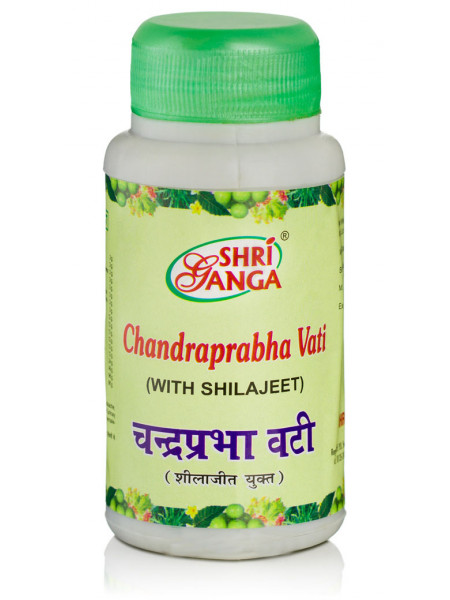 Чандрапрабха Вати: лечение мочеполовой системы, 100 г, производитель "Шри Ганга", Chandraprabha Vati (with shilajeet), 100 g, Sri Ganga Pharmacy