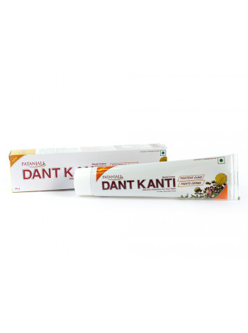 Аюрведическая зубная паста "Дент Канти Адвансд", 100 г, производитель "Патанджали", Dant Kanti Advanced Tooth Cream, 100 g, Patanjali