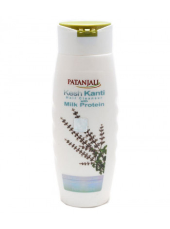 Шампунь для волос "Молочный Протеин", 200 мл, производитель "Патанджали", Shampoo Kesh Kanti Milk Protein, 200 ml, Patanjali