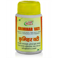 Кримихар Вати: антипаразитарное средство, 50 г, производитель "Шри Ганга", Krimihar Vati, 50 g, Sri Ganga Pharmacy
