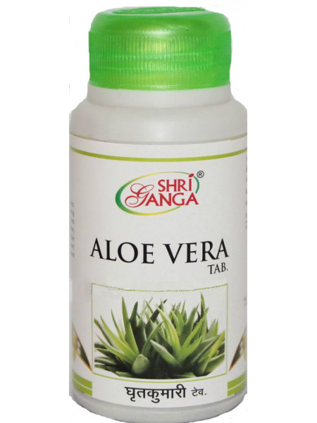 Алое Вера, 60 таб., производитель "Шри Ганга", Aloe Vera Tab, 60 tabs., Sri Ganga Pharmacy