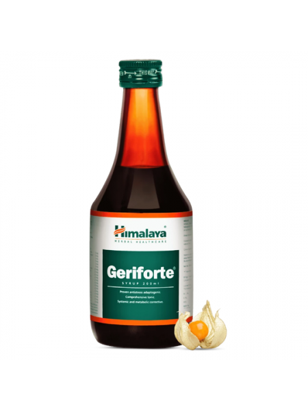 Герифорте: общеукрепляющий и оздоравливающий сироп, 200 мл, производитель "Хималая", Geriforte Syrup, 200 ml, Himalaya