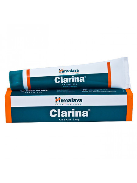 Крем от прыщей и угревой сыпи "Кларина", 30 г, производитель “Хималая”, Anti-Acne Cream Clarina, 30 g, Himalaya