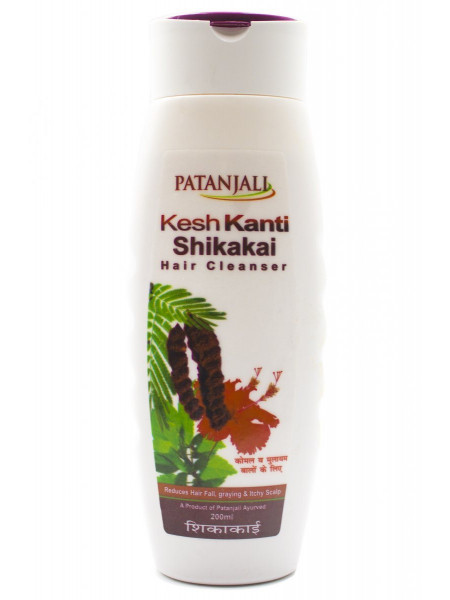 Шампунь для волос "Кеш Канти Шикакай", 200 мл, производитель "Патанджали", Shampoo Kesh Кanti Shikakai, 200 ml, Patanjali