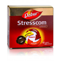 Мощный антистрессовый аюрведический препарат "Стресском", 120 кап., производитель "Дабур", Stresscom, 120 caps., Dabur