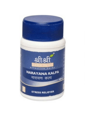 Нараяна Кальпа 500 мг: натуральное успокоительное, 60 таб., производитель "Шри Шри Аюрведа", Narayana Kalpa 500 mg, 60 tabs., Sri Sri Ayurveda
