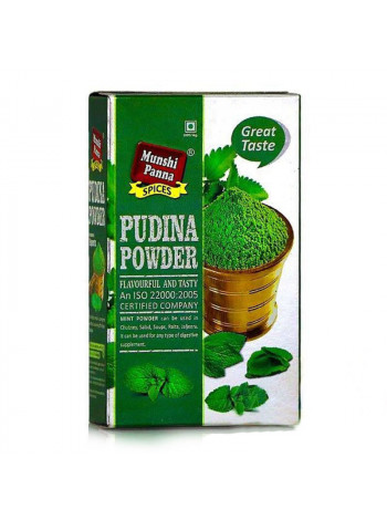 Порошок мяты, 50 г, производитель "Мунши Панна", Pudina Powder, 50 g, Munshi Panna