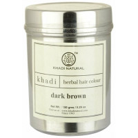 Краска для волос травяная "Темно-коричневый", 150 г, производитель "Кхади", Herbal Hair Colour, "Dark brown", 150 g, Khadi