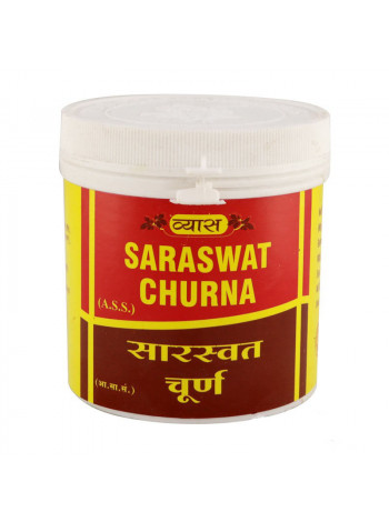Сарасват Чурна: тоник для мозга, успокоительное, 100 г, производитель "Вьяс", Saraswat Churna, 100 g, Vyas