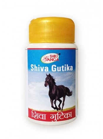 Шива Гутика: комплексное оздоровление, 50 г (примерно 120 таб.), производитель "Шри Ганга", Shiva Gutika, 50 g, Sri Ganga Pharmacy