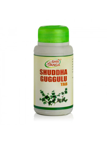 Шуддха Гуггул: для обмена веществ, 120 таб., производитель "Шри Ганга", Shuddha Guggulu Tab, 120 tabs., Sri Ganga Pharmacy