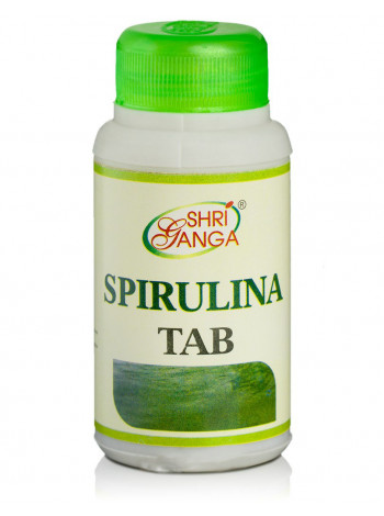 Спирулина: источник витаминов и белка, 60 таб., производитель "Шри Ганга", Spirulina Tab, 60 tabs., Sri Ganga Pharmacy