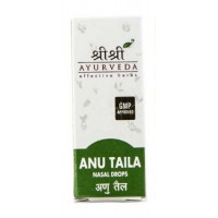 Капли для носа и ушей Ану Тайла, 10 мл, производитель "Шри Шри Аюрведа", Anu Taila, nasal drops, 10 ml, Sri Sri Aurveda