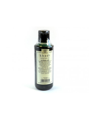 Масло для восстановления поврежденных волос "Трифала", 210 мл, производитель "Кхади", Hair oil "Trifala Oil", 210 ml, Khadi