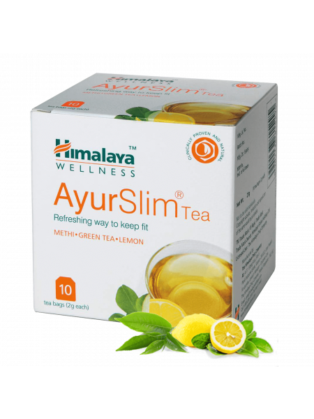 Аюрведический чай для похудения Хималая, 10 пакетиков, AyurSlim Tea Himalaya, 10 packages